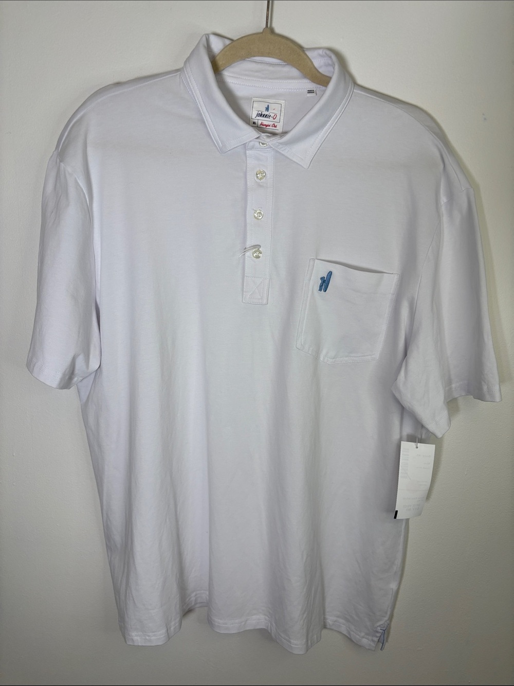 johnnie-O The Original 4-Button Polo – White – Size XL
